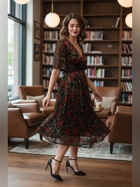 Modcloth Holiday Wrap Dress